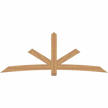 Ekena Millwork Alberta Smooth Timber Gable Bracket, Western Red Cedar, 108"W x 40"H x 1 1/2"D x 5 1/2"F, 9/12 Pitch GBW108X40X0206ALB00SWR